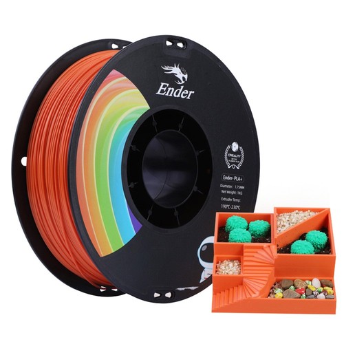 10kg Creality Ender-PLA Pro (PLA+) Filament - (1kg Orange+ 1kg White+ 1kg Blue+ 1kg Red+ 1kg Beige+ 3kg Rainbow+ 1kg Green+ 1kg Gray)