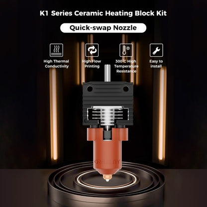 Creality K1 Series Ceramic Heating Block Kit—Quick-swap Nozzle