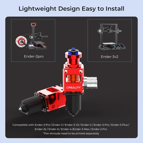 Creality Spider Water-Cooled Ceramic Hotend for Ender-3 Pro / Ender-3 / Ender-3 V2 / Ender-5 / Ender-5 Pro / Ender-5 Plus / Ender-3s / Ender-6 / Ender-4 / Ender-3 Max / Ender-2 Pro