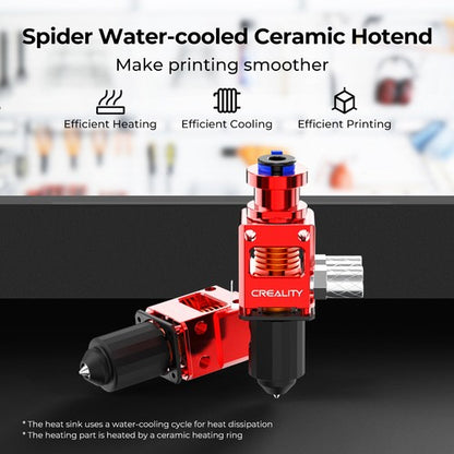 Creality Spider Water-Cooled Ceramic Hotend for Ender-3 Pro / Ender-3 / Ender-3 V2 / Ender-5 / Ender-5 Pro / Ender-5 Plus / Ender-3s / Ender-6 / Ender-4 / Ender-3 Max / Ender-2 Pro