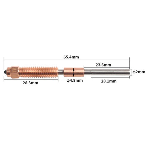 FYSETC 0.4mm Integrated Nozzle And Throat for Creality K1/ K1 Max/ K1C/ Ender-3 V3 3D Printer