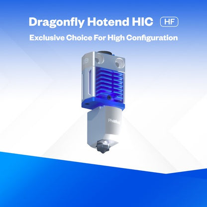 Phaetus Dragonfly HIC HF Hotend, Lengthened Integrated Welding Nozzle, 0.25mm Heat Break, Super Flow Rate, Heat Insulation, Compatible with Creality CR-10/CR-20 series Ender 2 / Ender 3 Ender 3 V2, Ender 3 Pro Ender 5/Ender 5 Plus, Black